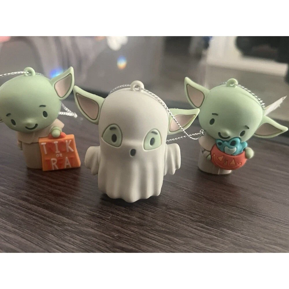 Hallmark Star Wars Grogu Halloween Mystery Ornaments Series 4 Lot of 3